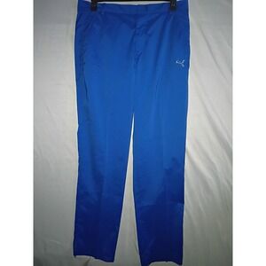 Puma Dry Cell Golf Pants Mens 34x34 Royal Blue Performance Stretch V Hem